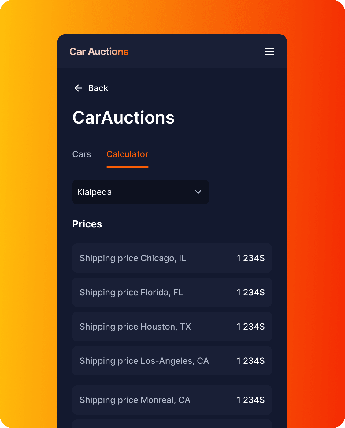 Dealer calculator